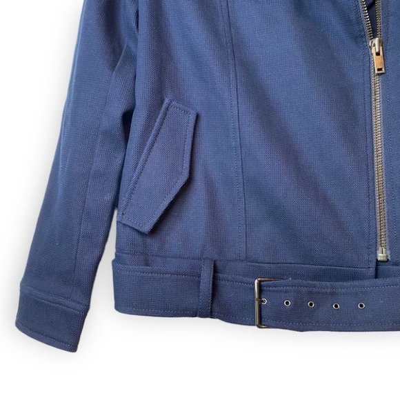 Banana Republic Navy  Blue Moto Jacket - Picture 7 of 10